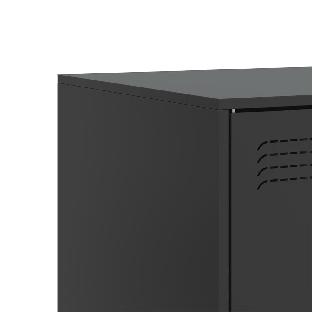 TV ormarići 2 kom crni 67 x 39 x 44 cm čelični