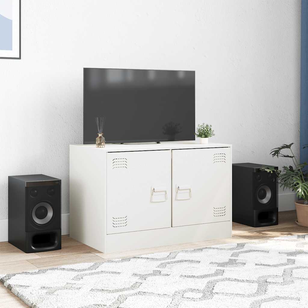 TV ormarić bijeli 67 x 39 x 44 cm čelični