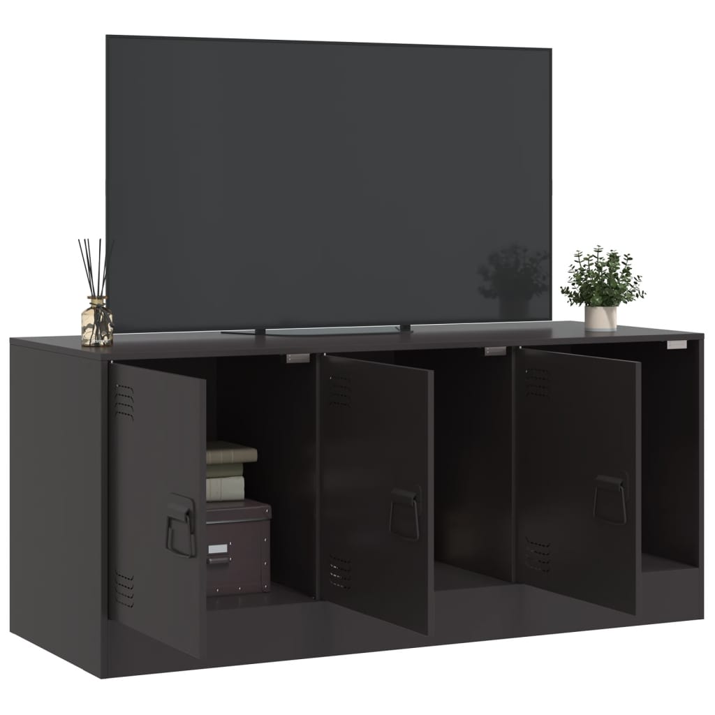 TV ormarić crni 99 x 39 x 44 cm čelični