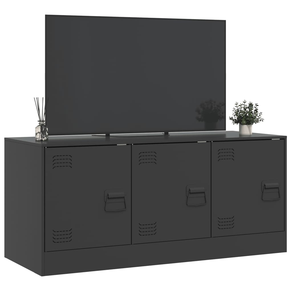 TV ormarić crni 99 x 39 x 44 cm čelični