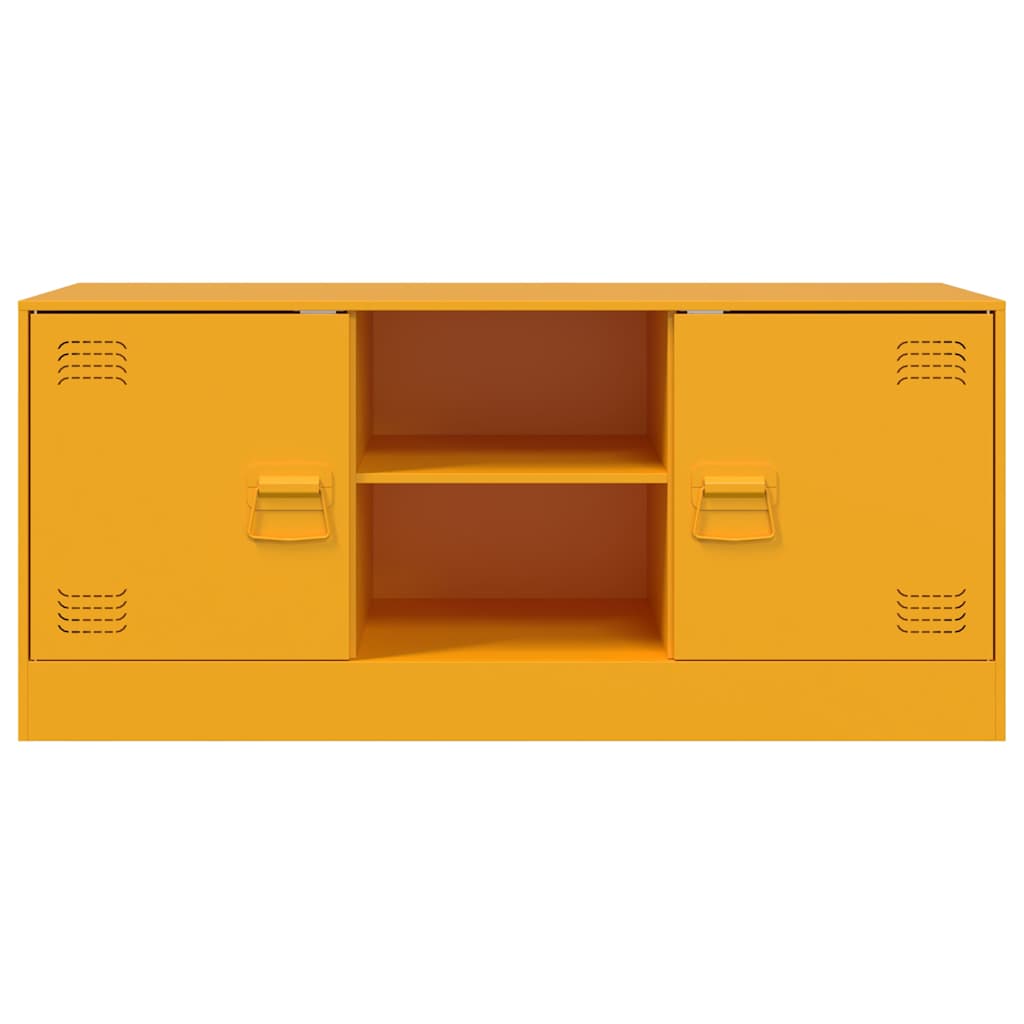 TV ormarić boja senfa 99 x 39 x 44 cm čelični