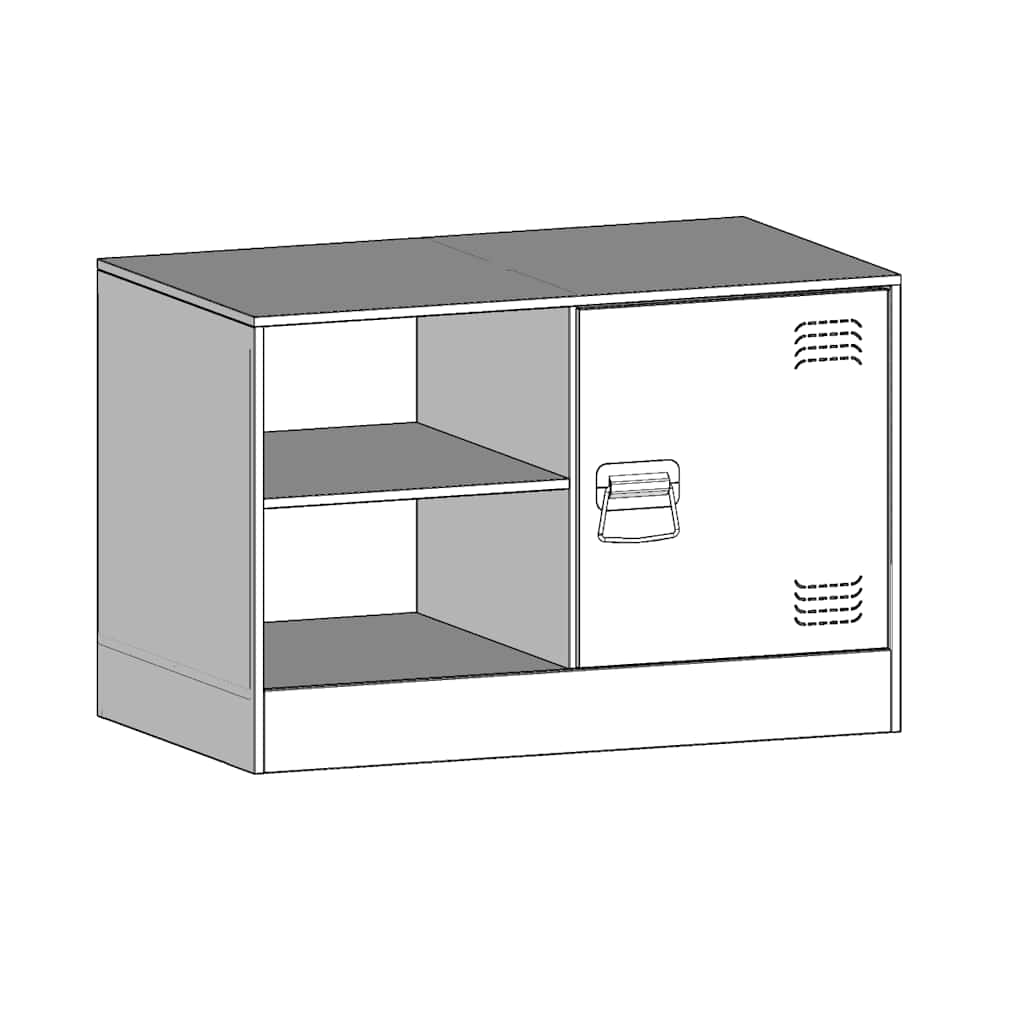 TV ormarići 2 kom crni 67 x 39 x 44 cm čelični