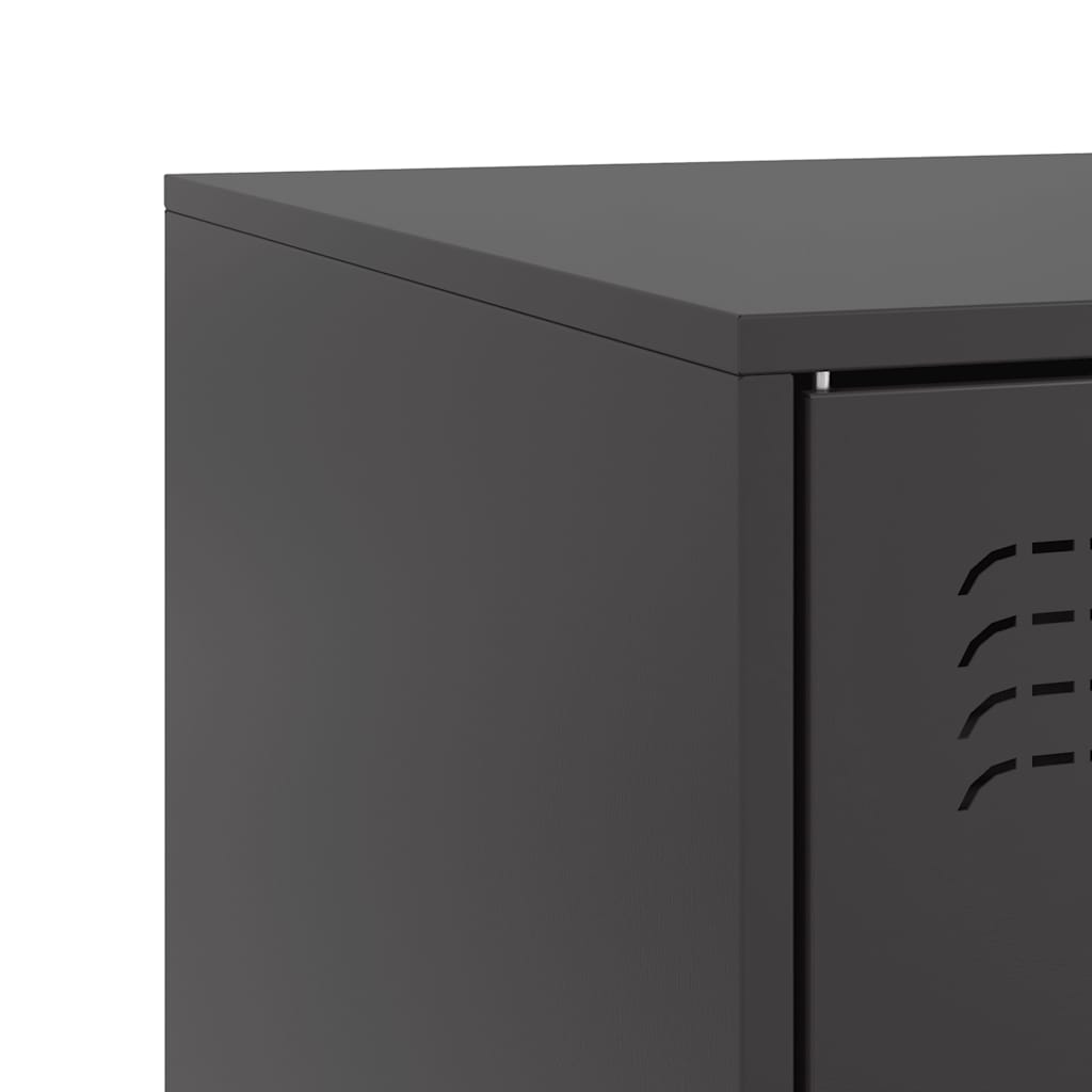 TV ormarići 2 kom crni 67 x 39 x 44 cm čelični