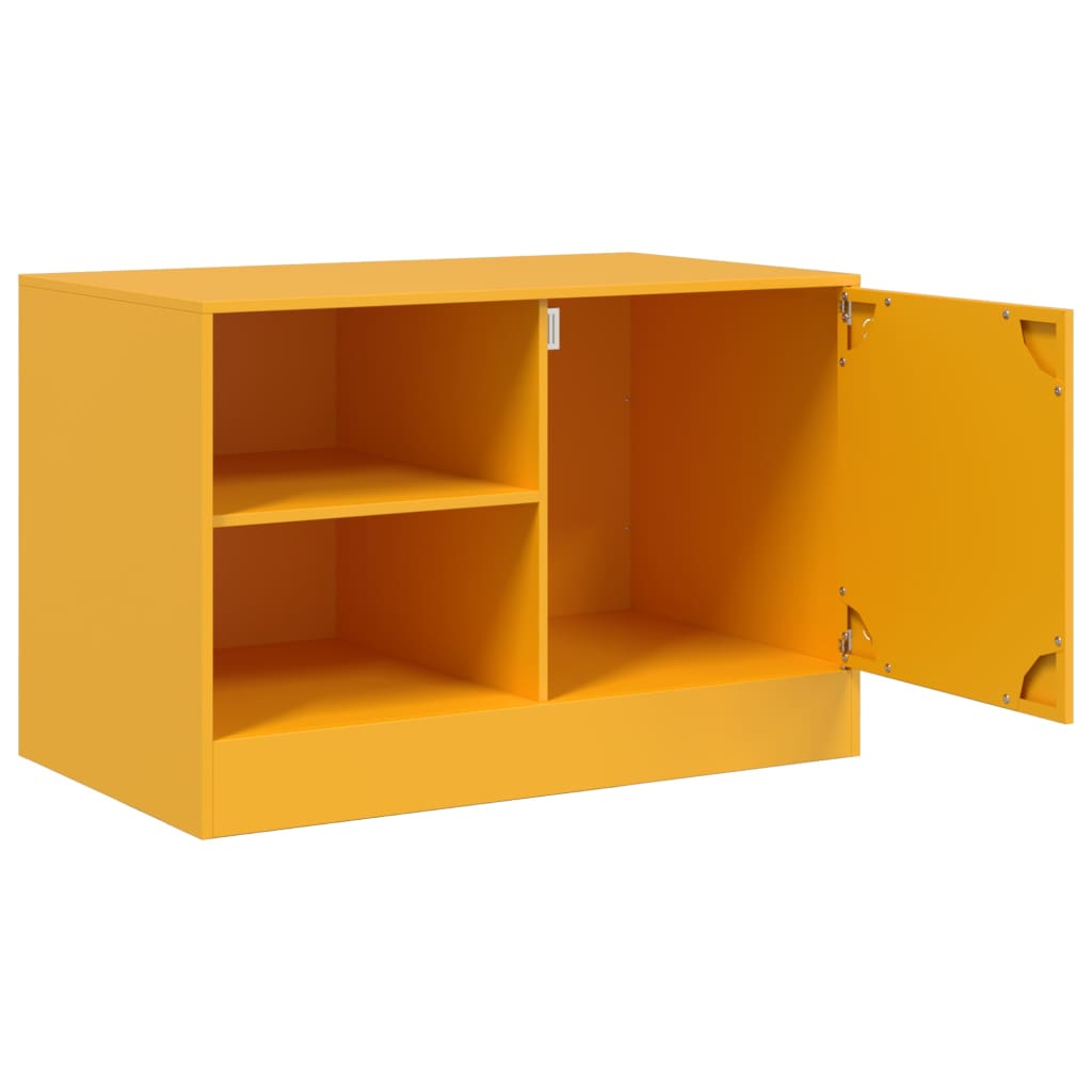 TV ormarići 2 kom boja senfa 67 x 39 x 44 cm čelični