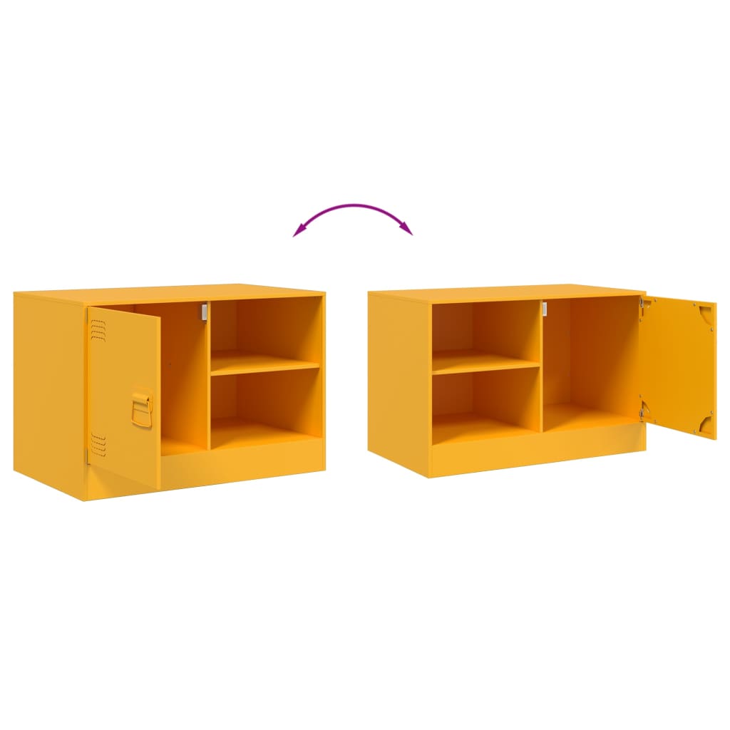 TV ormarići 2 kom boja senfa 67 x 39 x 44 cm čelični