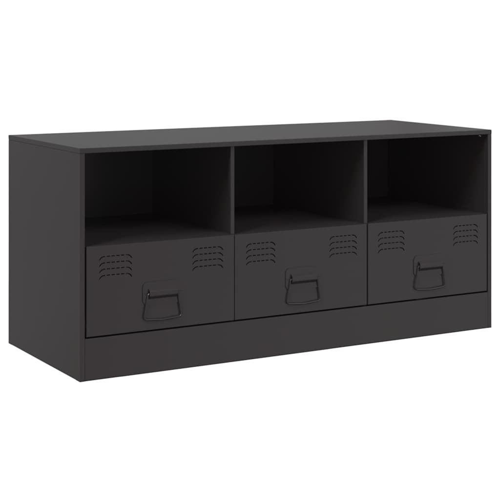 TV ormarić crni 99 x 39 x 44 cm čelični