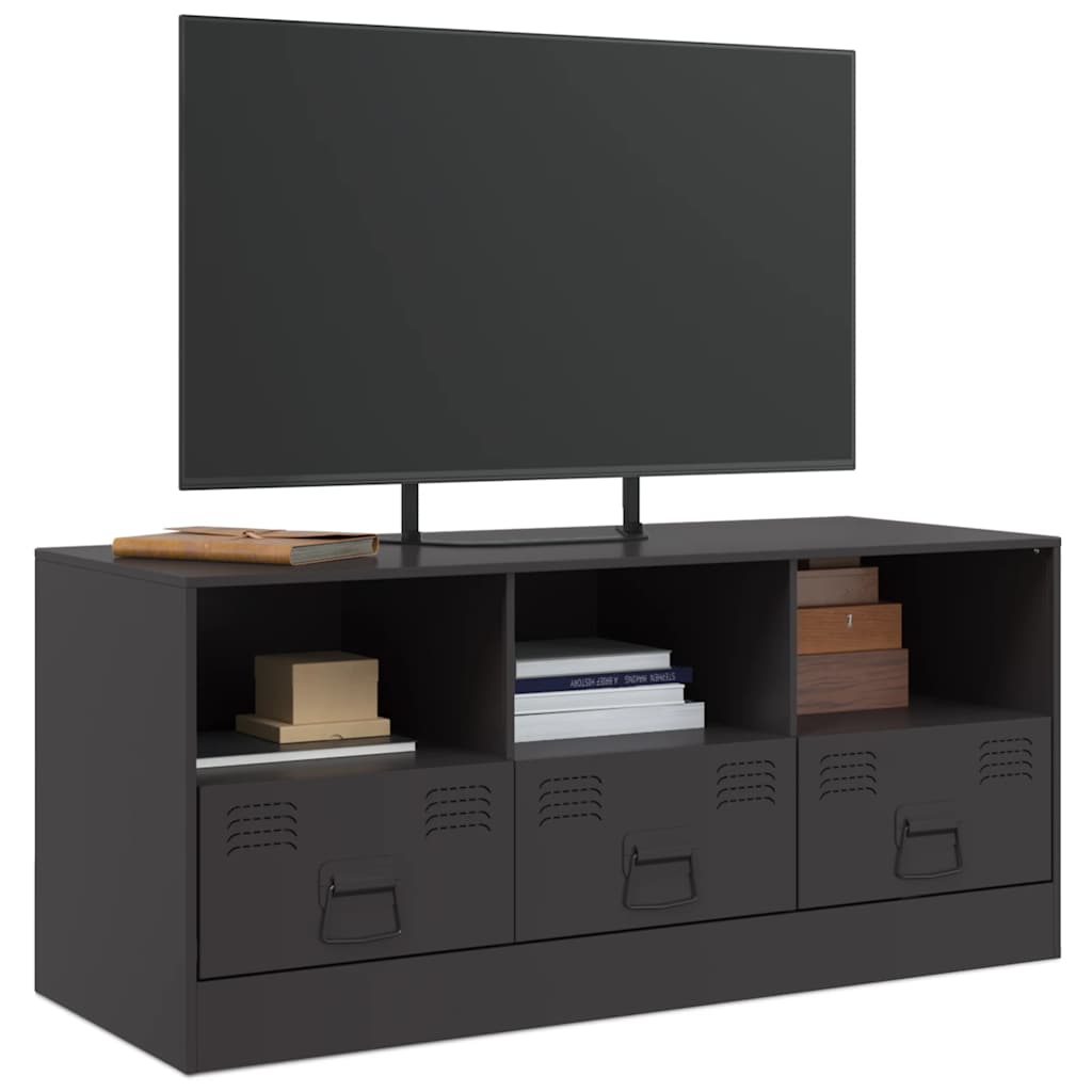 TV ormarić crni 99 x 39 x 44 cm čelični