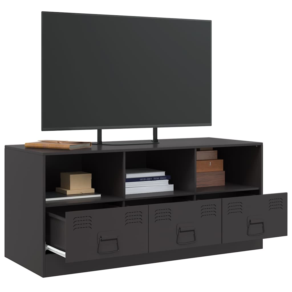 TV ormarić crni 99 x 39 x 44 cm čelični
