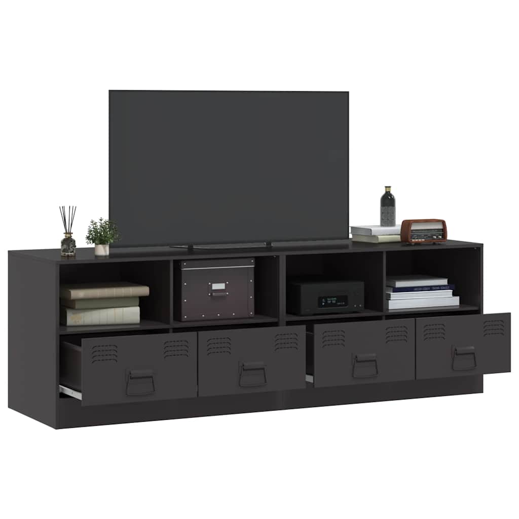TV ormarići 2 kom crni 67 x 39 x 44 cm čelični