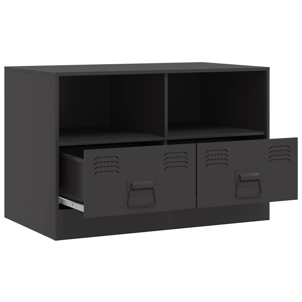 TV ormarići 2 kom crni 67 x 39 x 44 cm čelični