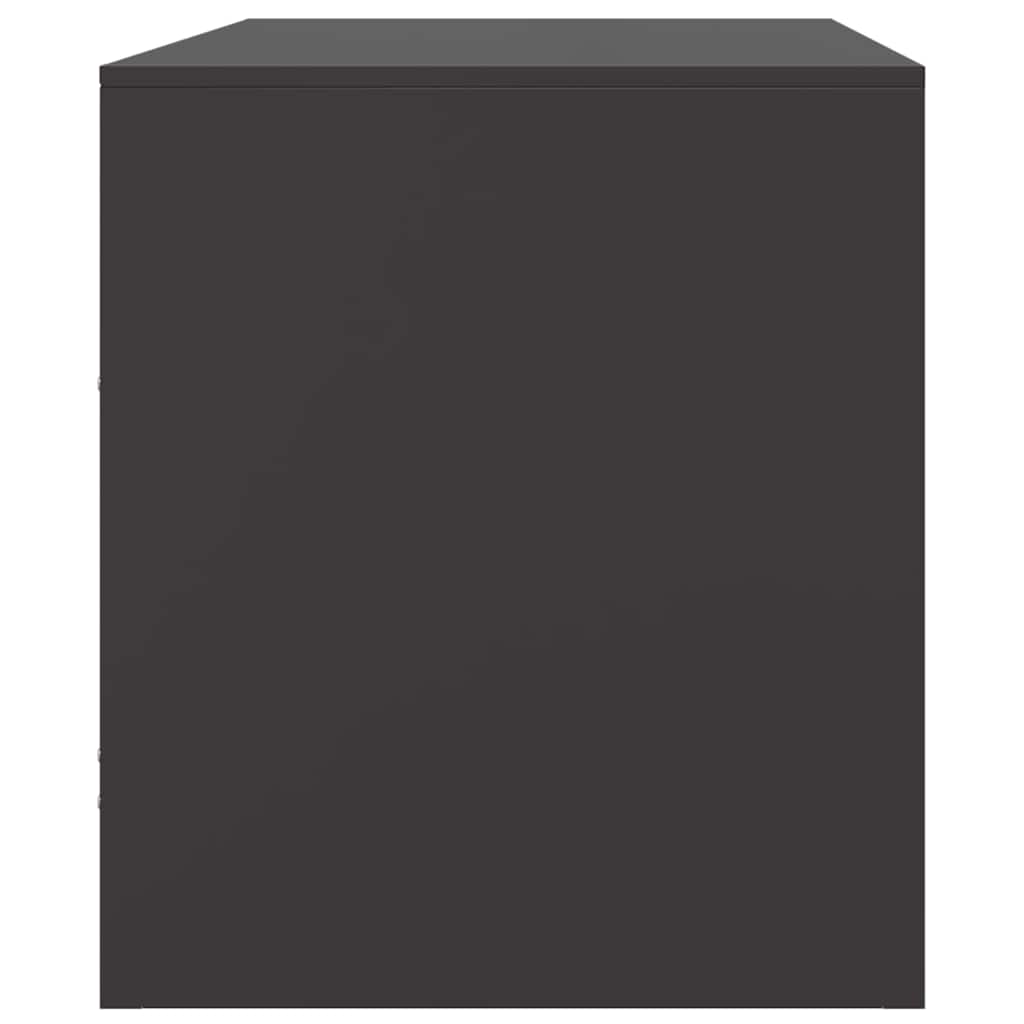 TV ormarići 2 kom crni 67 x 39 x 44 cm čelični
