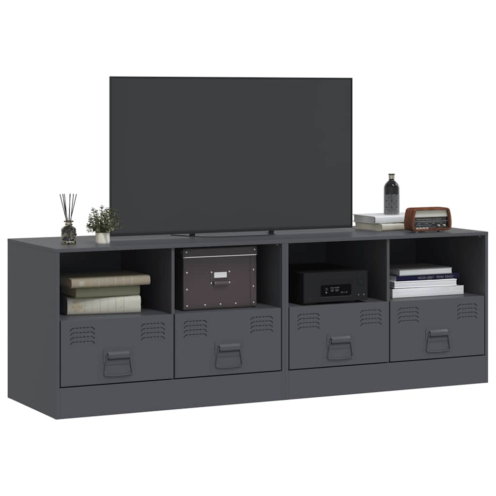 TV ormarići 2 kom antracit 67 x 39 x 44 cm čelični