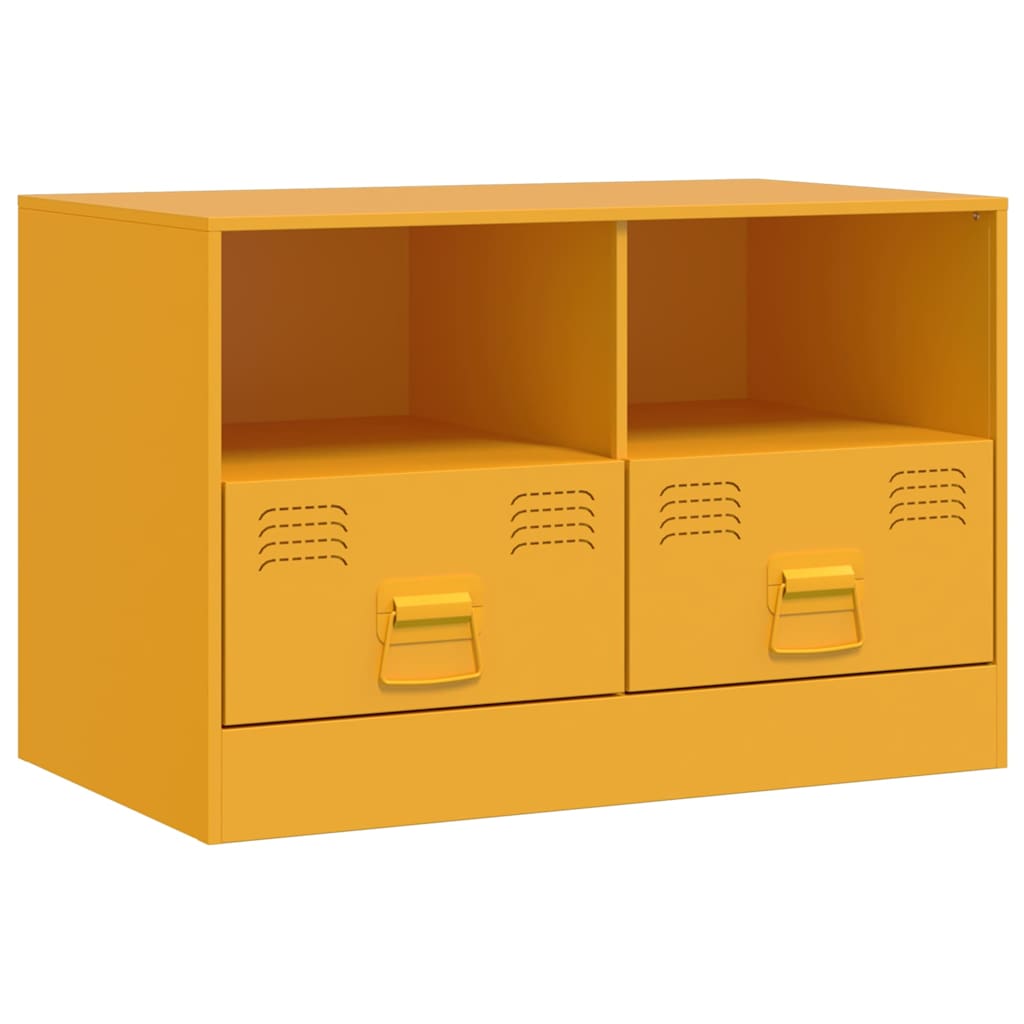 TV ormarići 2 kom boja senfa 67 x 39 x 44 cm čelični