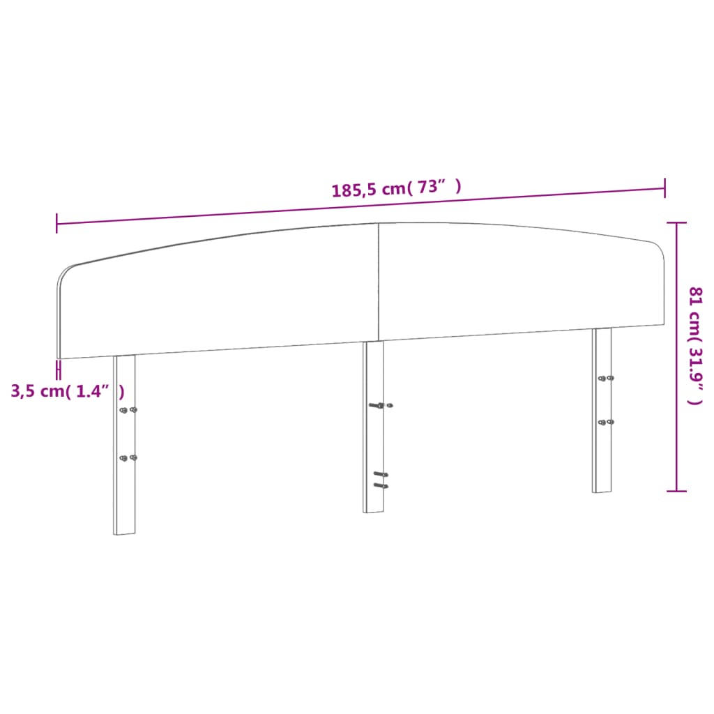 Uzglavlje 180 cm od masivne borovine