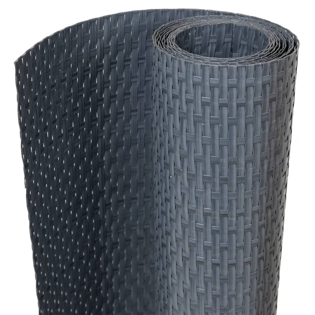 Balkonski zaslon antracit 400 x 80 cm od poliratana