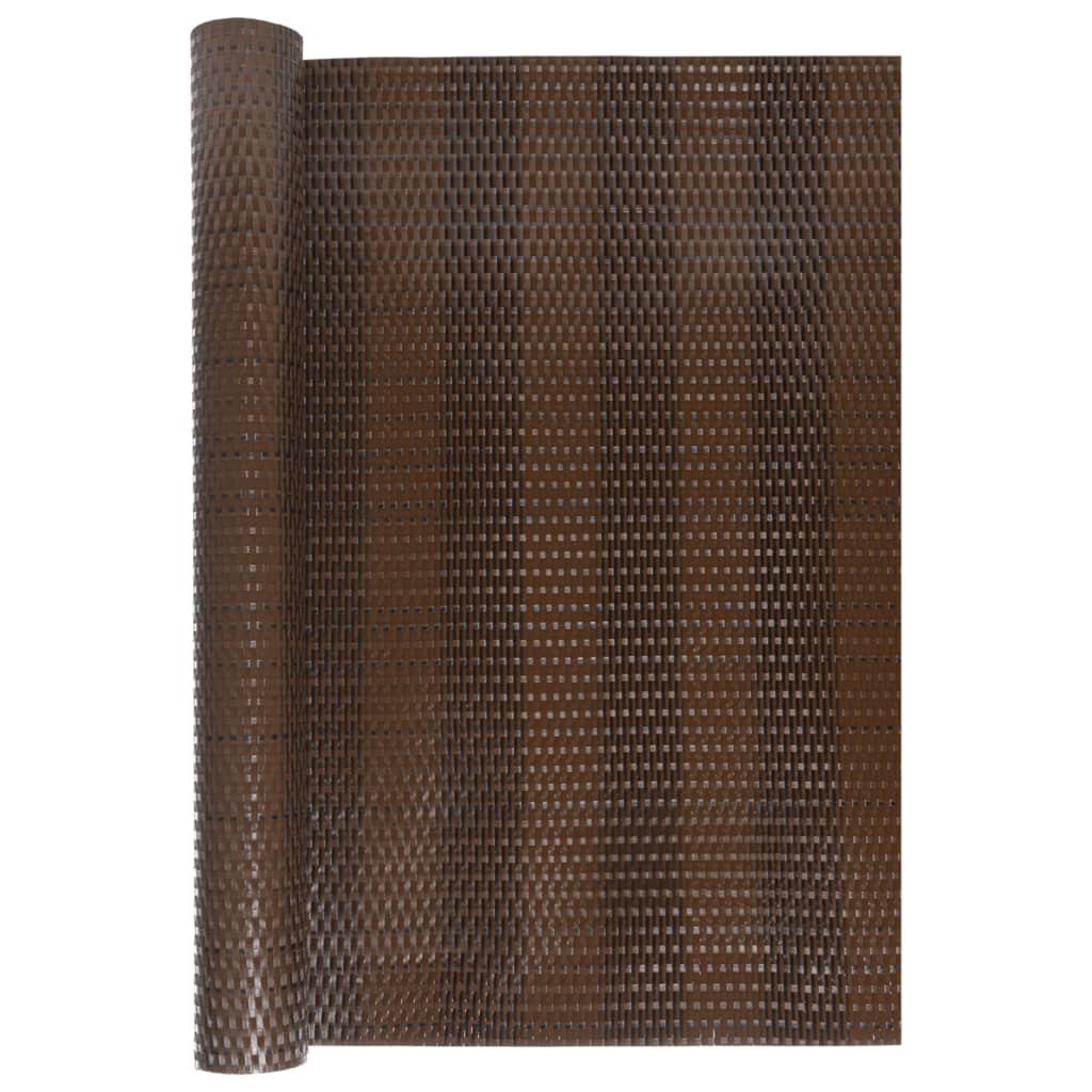 Balkonski zaslon smeđi i crni 300 x 100 cm od poliratana