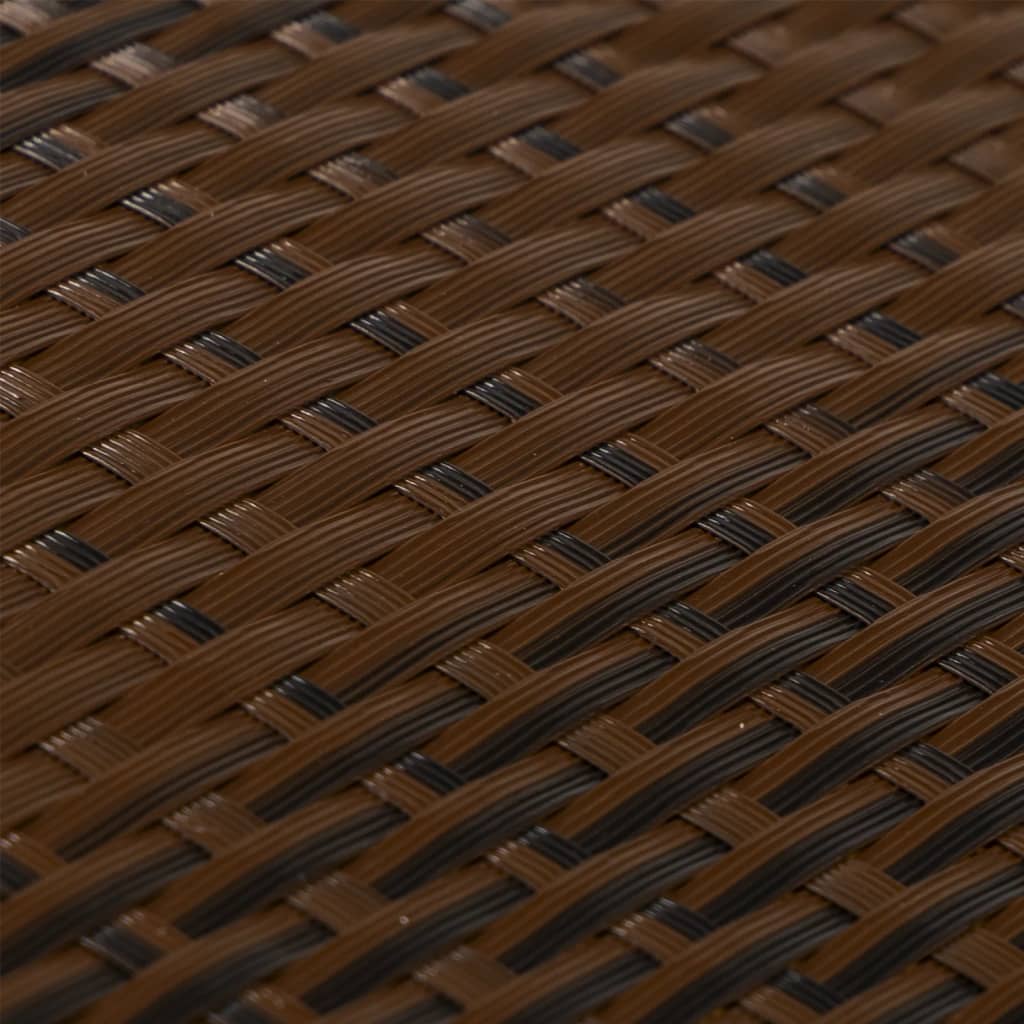 Balkonski zaslon smeđi i crni 300 x 100 cm od poliratana