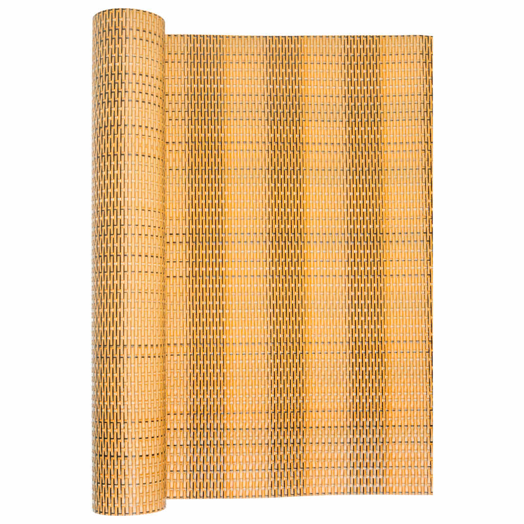 Balkonski zaslon svijetlosmeđi 1000 x 90 cm od poliratana