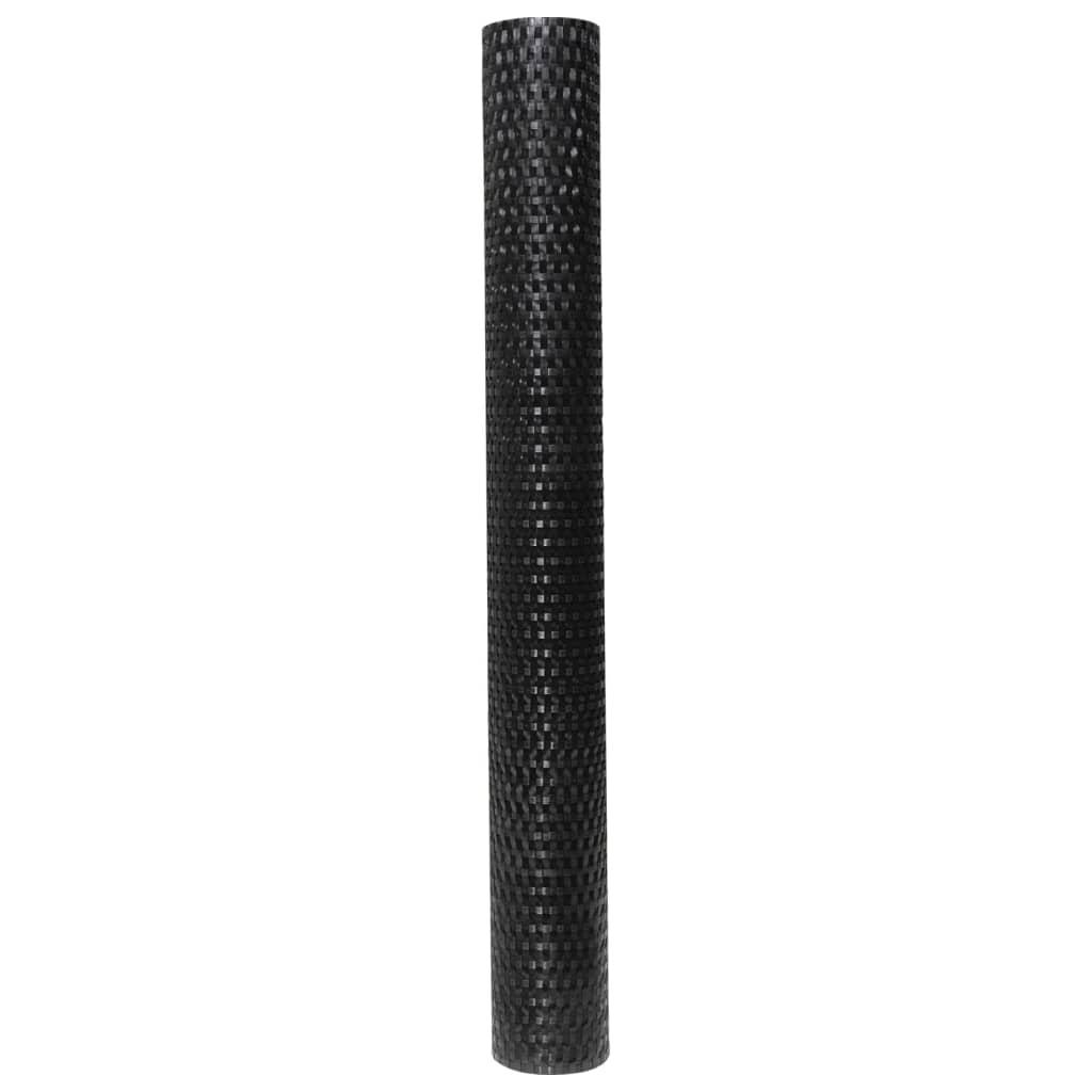 Balkonski zaslon crni 300 x 80 cm od poliratana