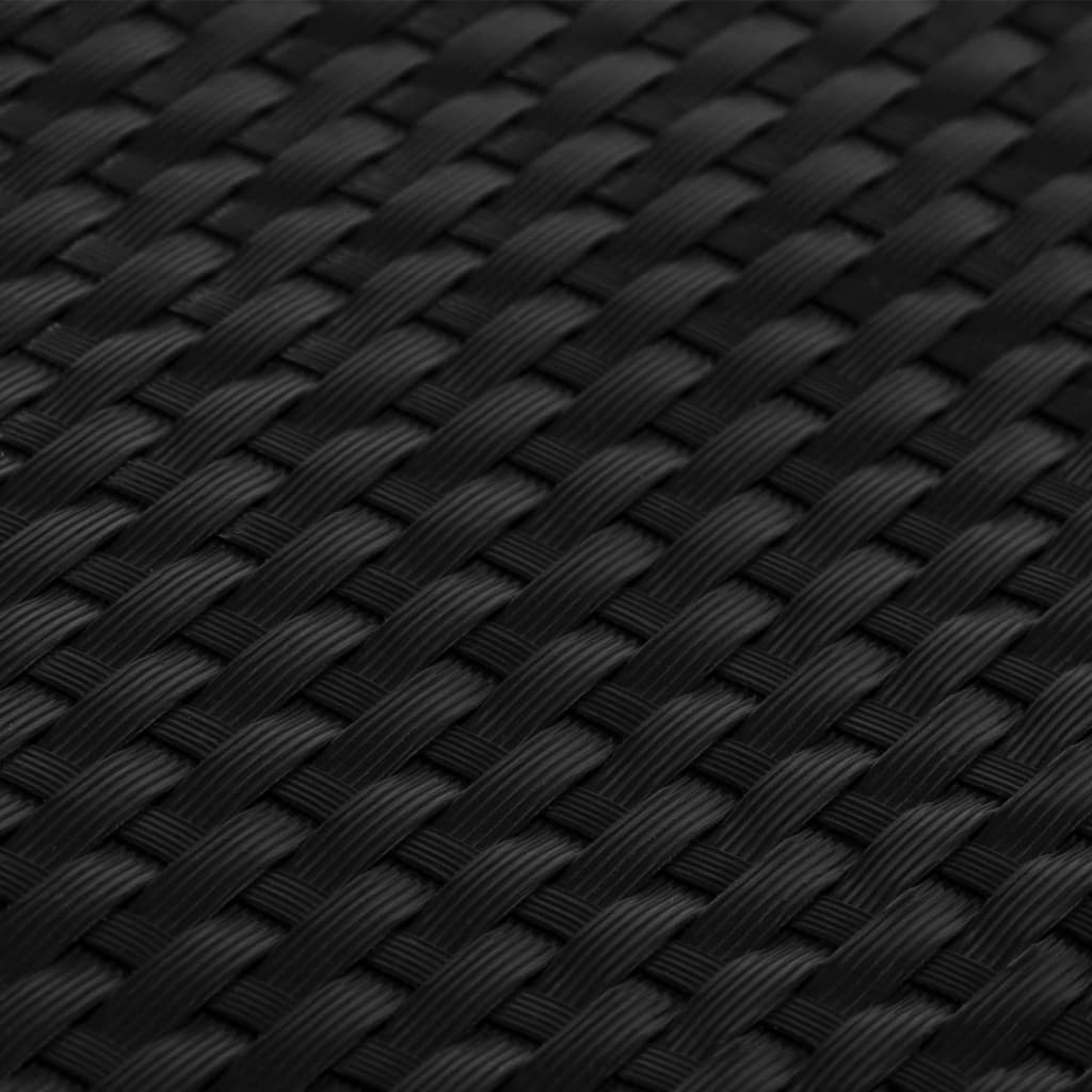 Balkonski zaslon crni 300 x 80 cm od poliratana