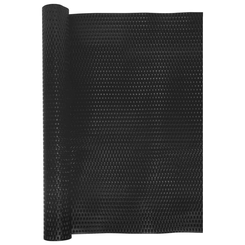 Balkonski zaslon crni 1000 x 80 cm od poliratana