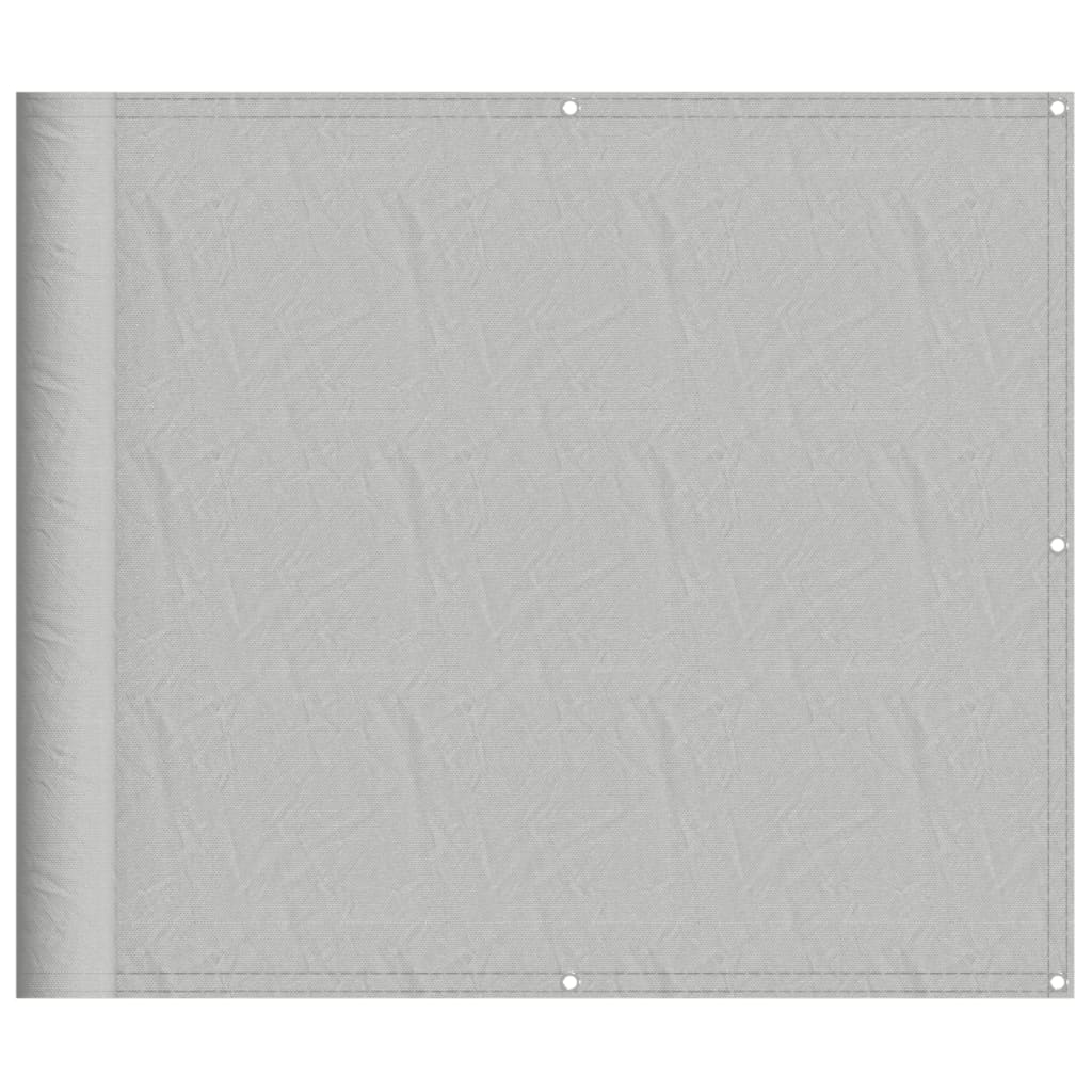 Balkonski zaslon svjetlosivi 90 x 400 cm 100 % poliester Oxford