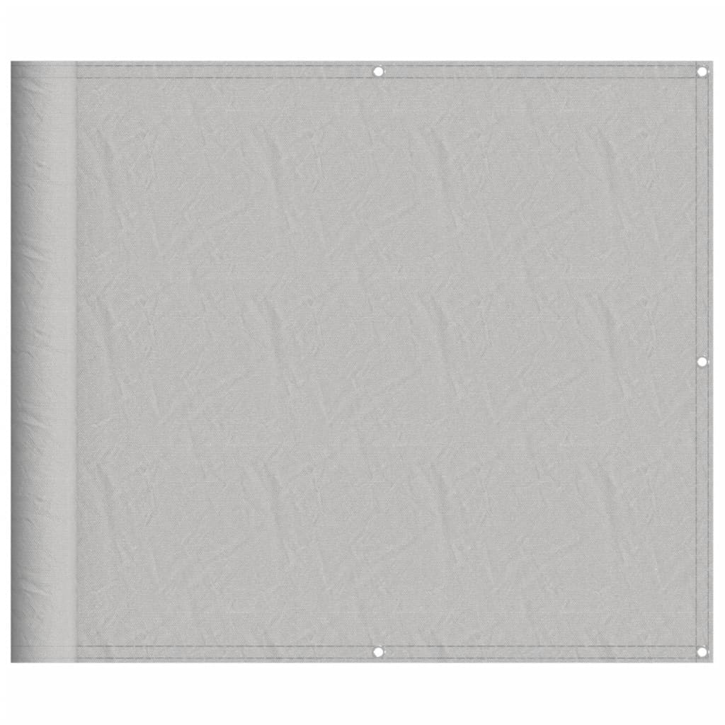 Balkonski zaslon svjetlosivi 90 x 500 cm 100 % poliester Oxford