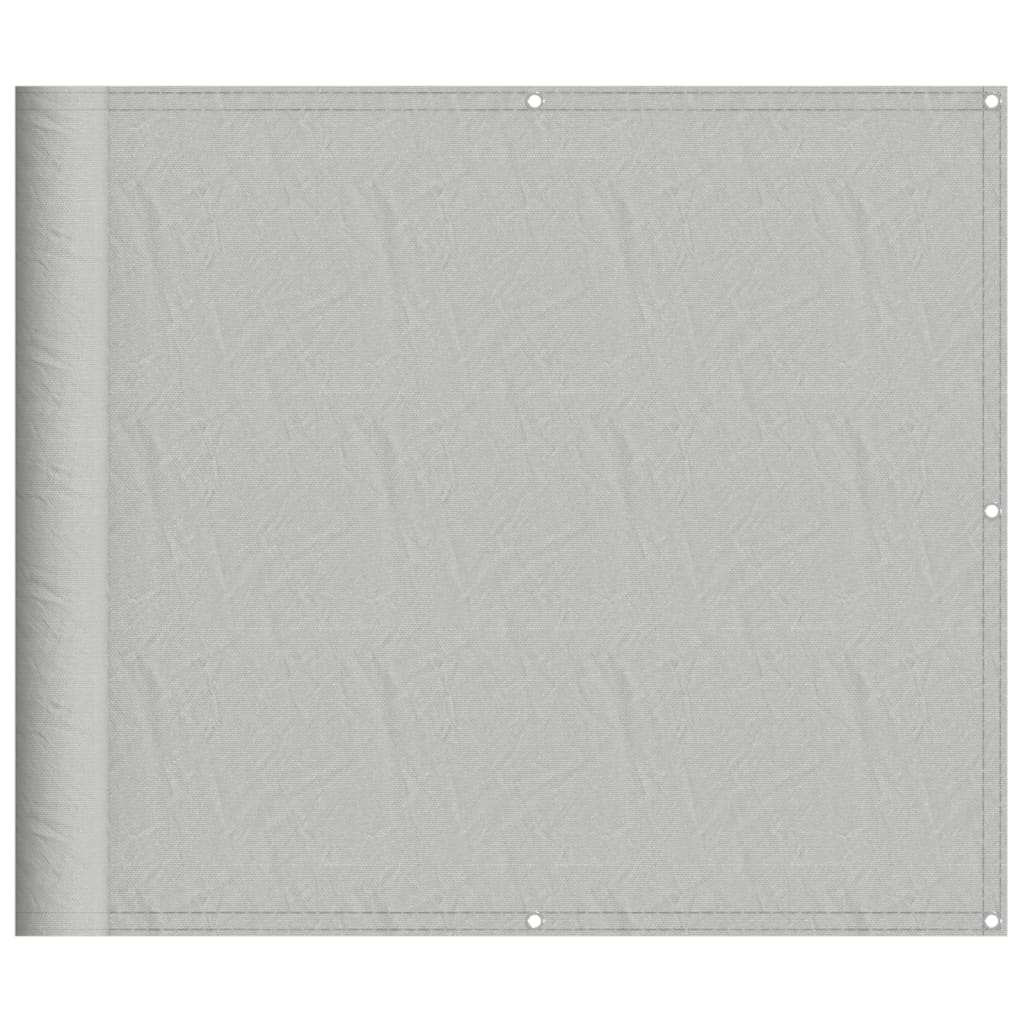 Balkonski zaslon svjetlosivi 90 x 600 cm 100 % poliester Oxford