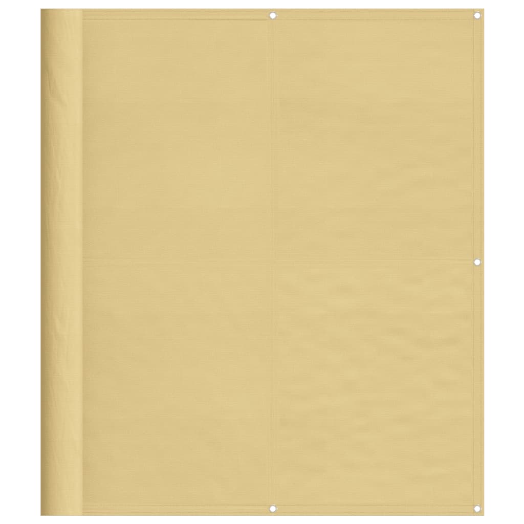 Balkonski zaslon boja pijeska 120x300 cm 100 % poliester Oxford
