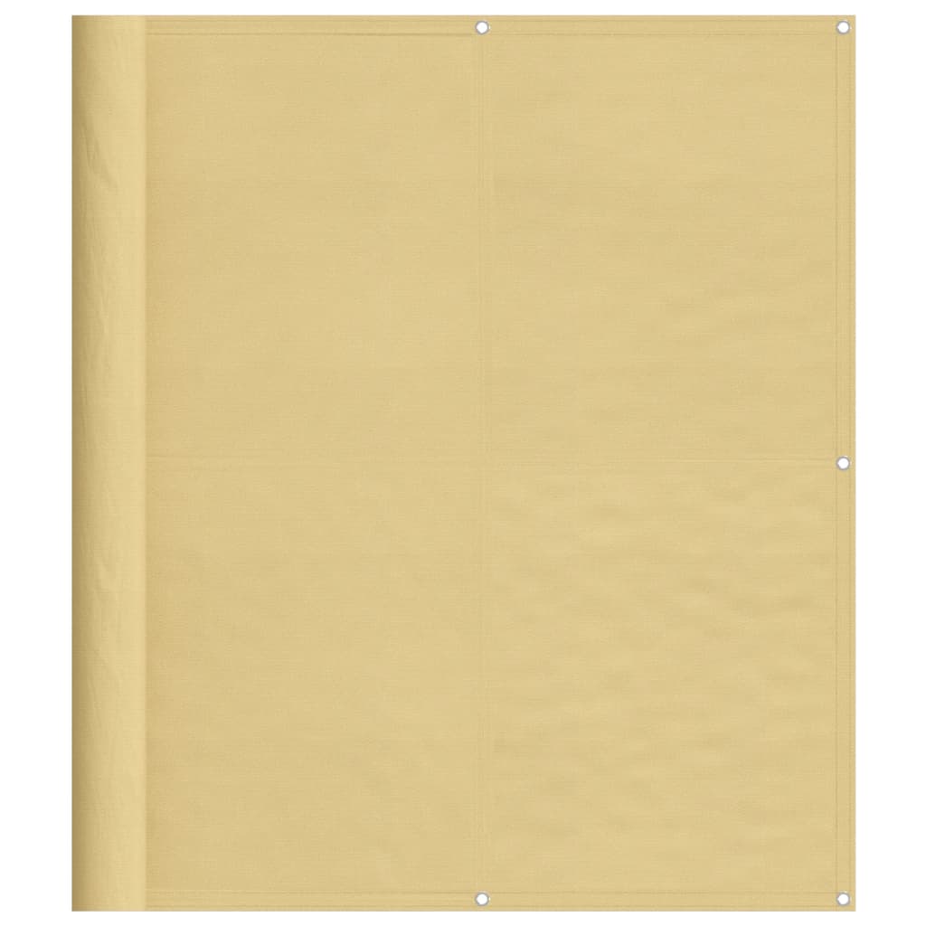 Balkonski zaslon boja pijeska 120x400 cm 100 % poliester Oxford
