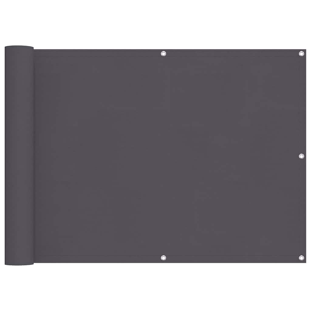 Balkonski zaslon antracit 75x800 cm 100 % poliester Oxford