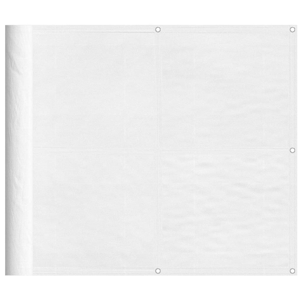 Balkonski zaslon bijeli 90 x 700 cm 100 % poliester Oxford