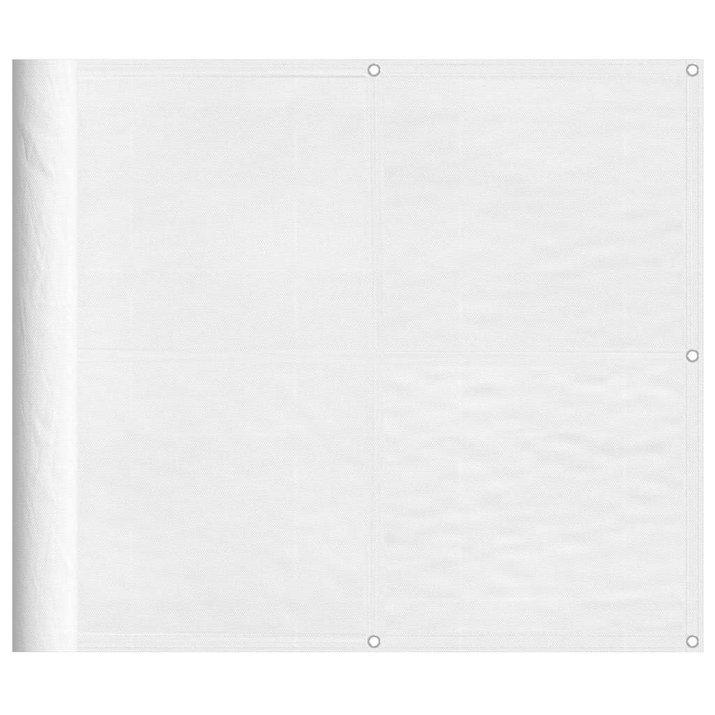 Balkonski zaslon bijeli 100 % poliester Oxford 90 x 800 cm