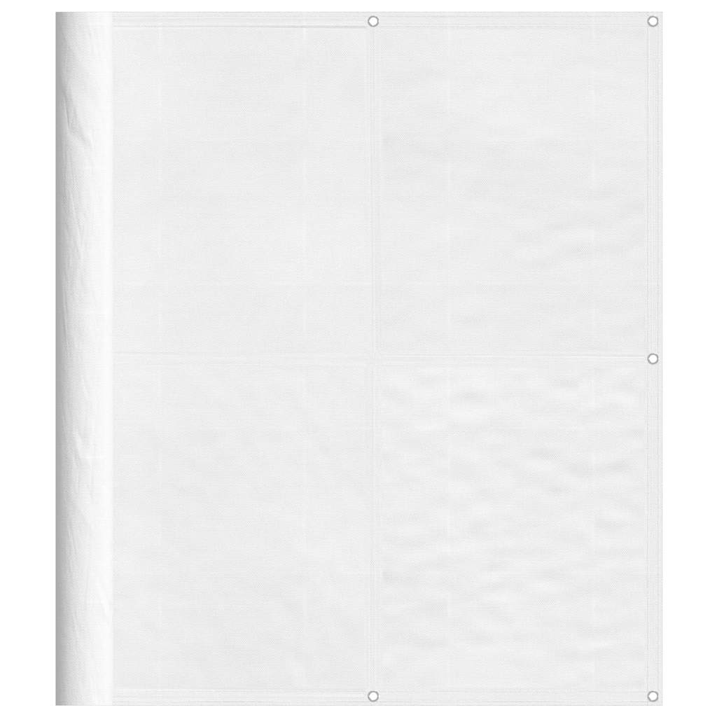 Balkonski zaslon bijeli 120x800 cm 100 % poliester Oxford