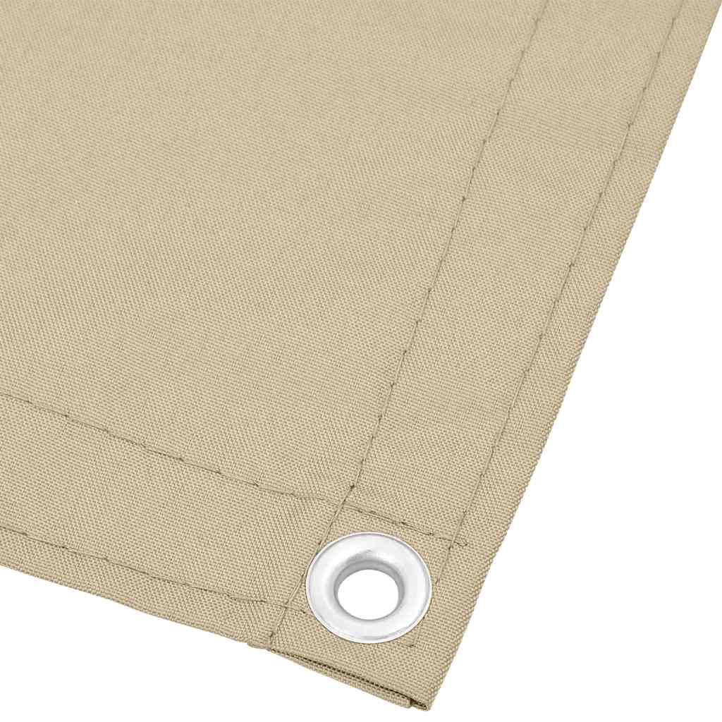 Balkonski zaslon bež 120 x 700 cm 100 % poliester Oxford