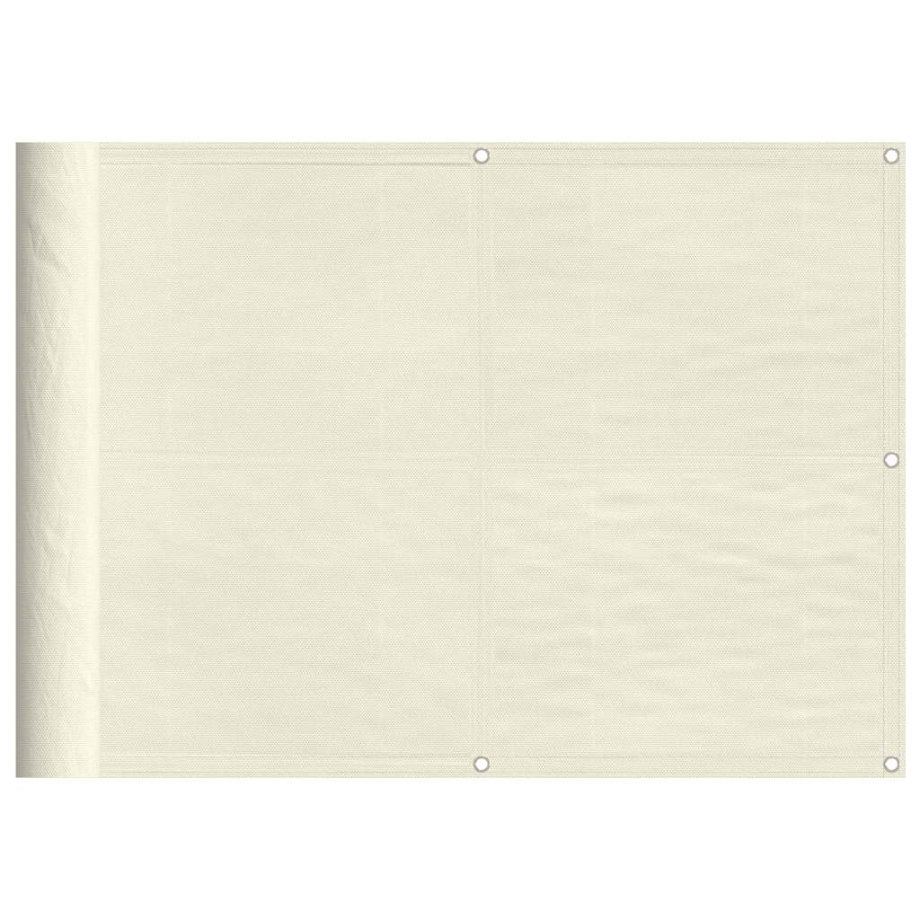 Balkonski zaslon krem 75x800 cm 100 % poliester Oxford