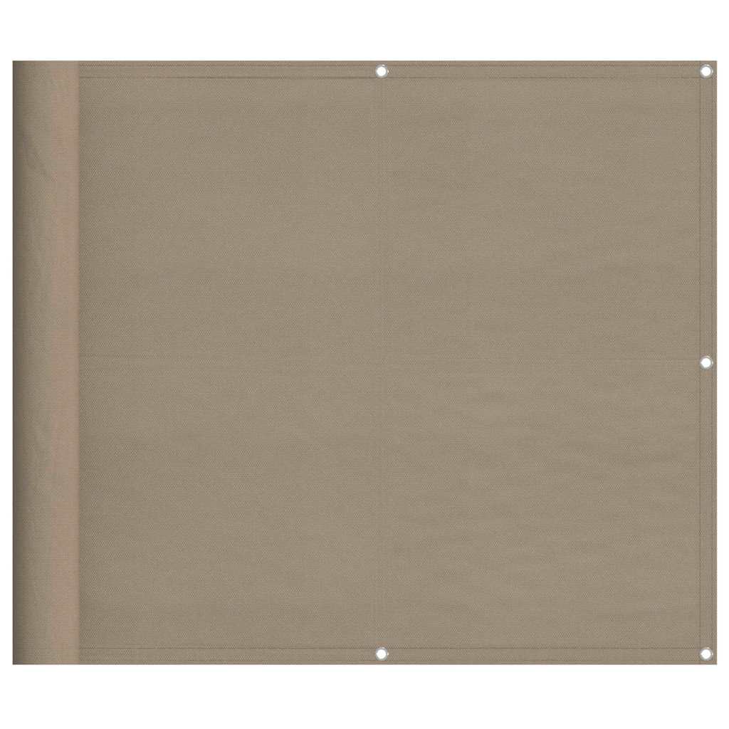 Balkonski zaslon smeđesivi 90x800 cm 100 % poliester Oxford