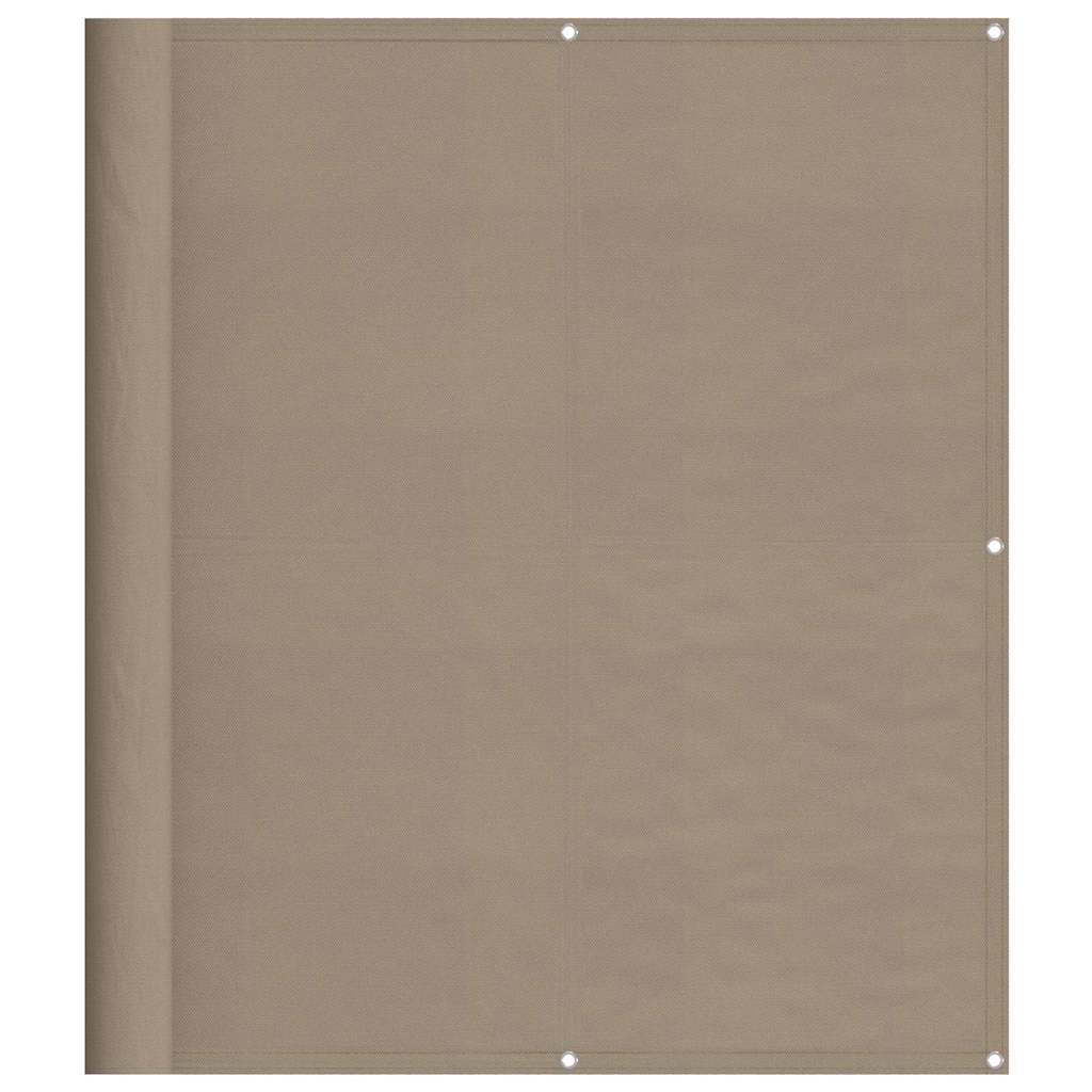 Balkonski zaslon smeđesivi 120x800 cm 100 % poliester Oxford