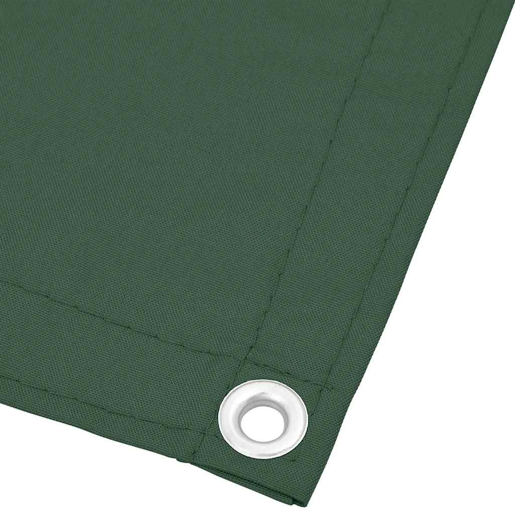 Balkonski zaslon tamnozeleni 75x1000 cm 100 % poliester Oxford
