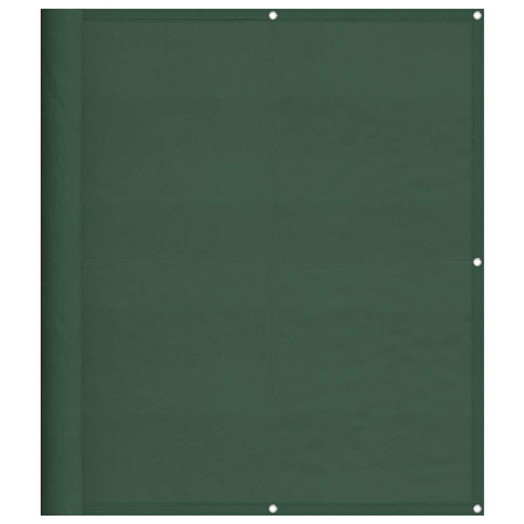 Balkonski zaslon tamnozeleni 120x700 cm 100 % poliester Oxford
