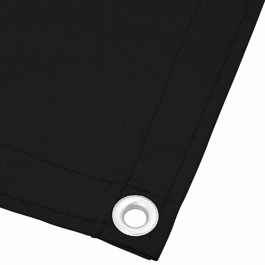 Balkonski zaslon crni 120x1000 cm 100 % poliester Oxford