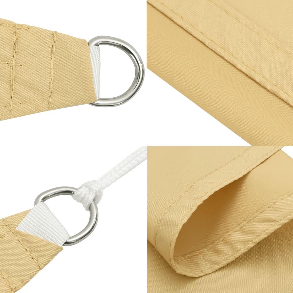Jedro protiv sunca boje pijeska 4,5x4,5 m 100% poliester Oxford