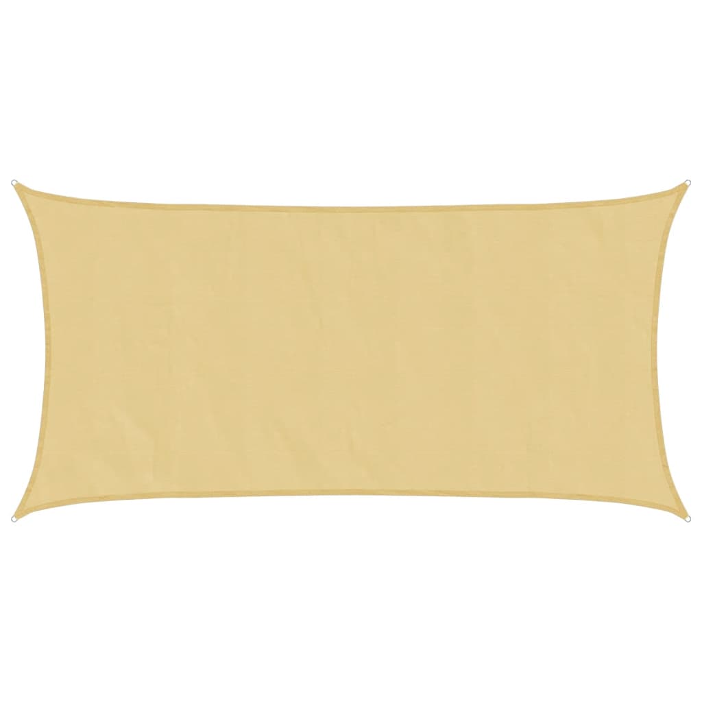 Jedro protiv sunca boje pijeska 4 x 2 m 100 % poliester Oxford