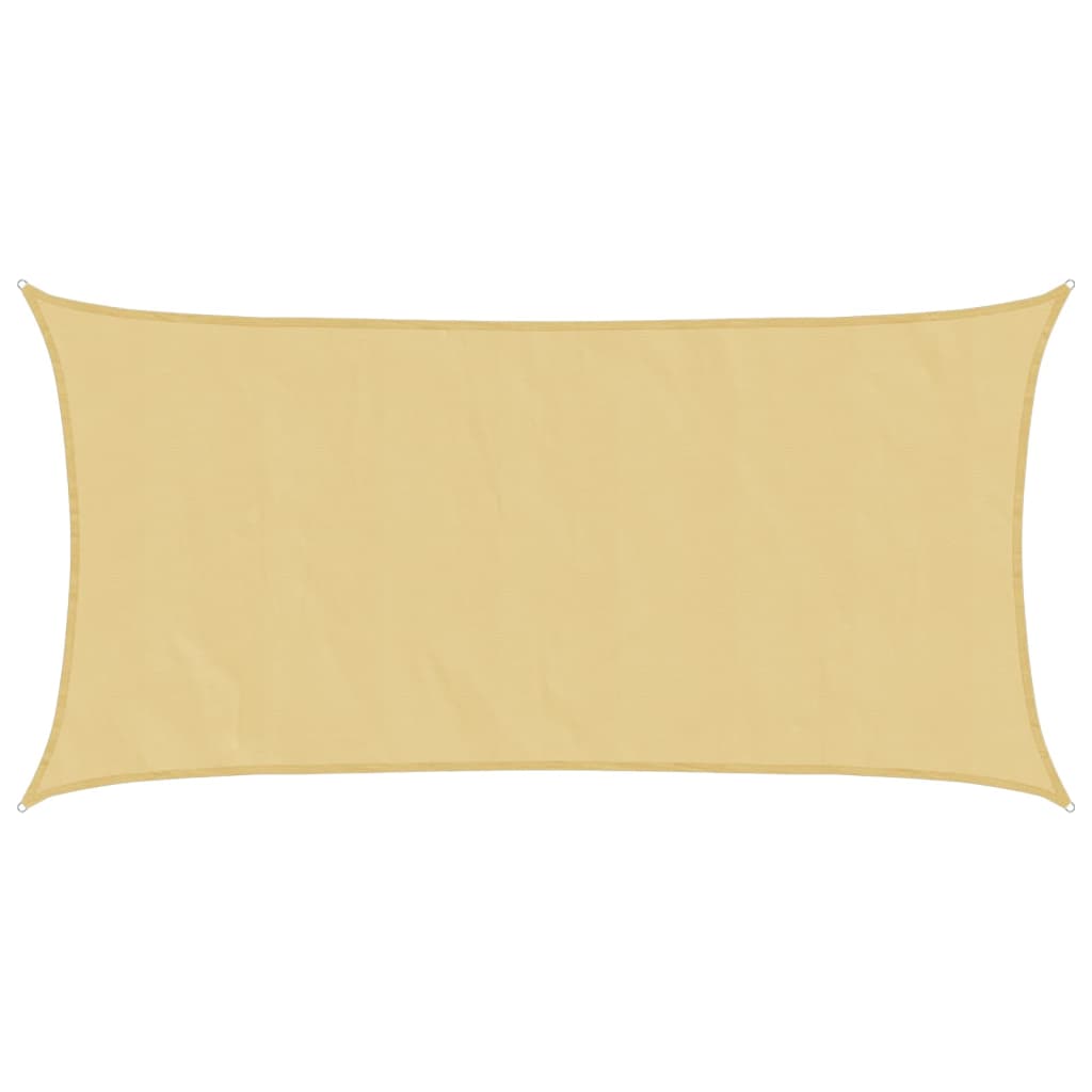 Jedro protiv sunca boje pijeska 7x4 m 100 % poliester Oxford