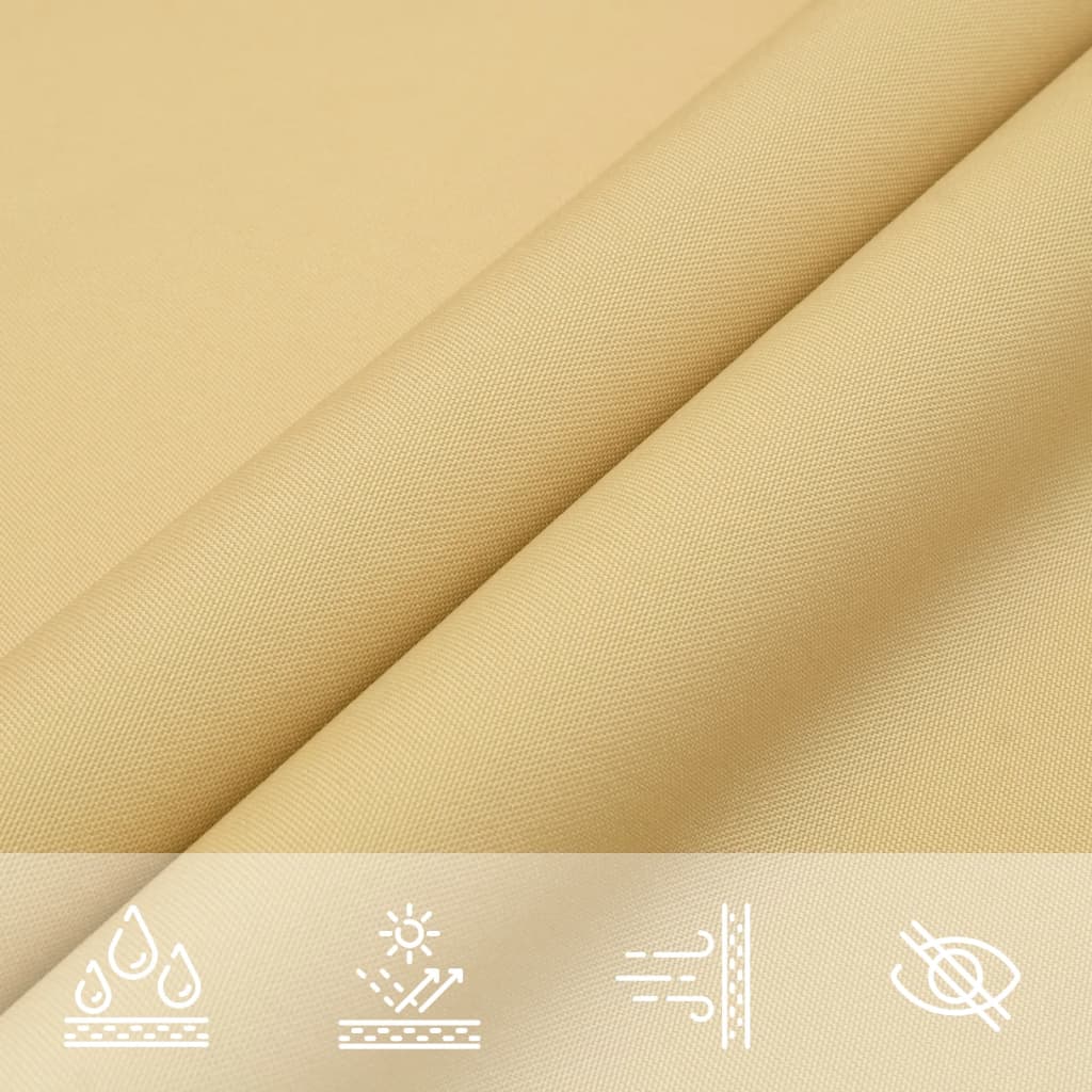 Jedro protiv sunca boje pijeska 3,5x3,5x4,9 m poliester Oxford