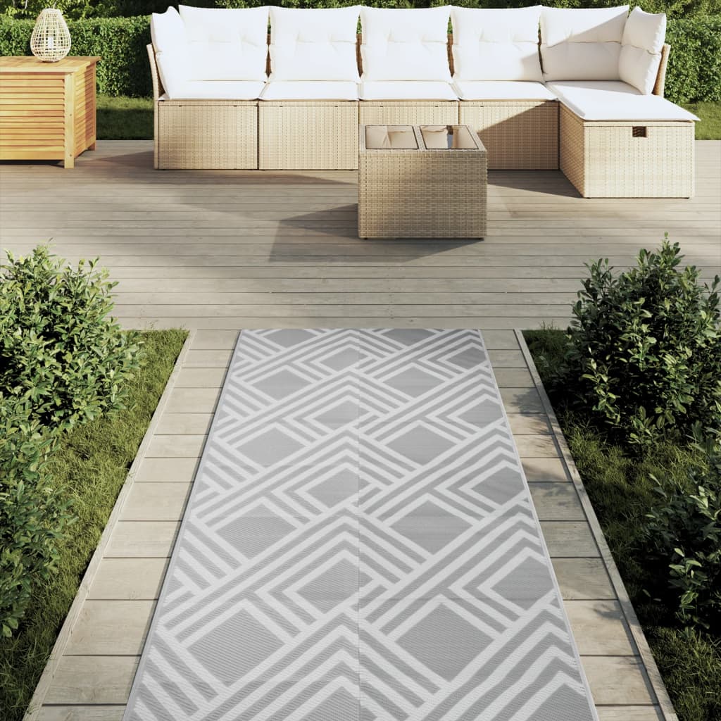 Vanjski tepih ARAKIL sivi 80x250 cm PP