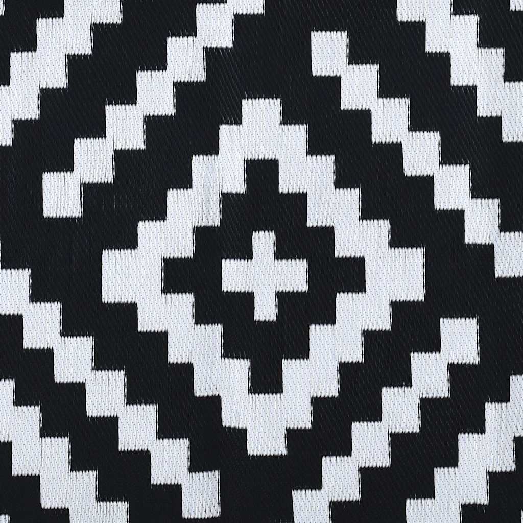 Vanjski tepih ARAKIL bijelo-crni 190 x 290 cm PP