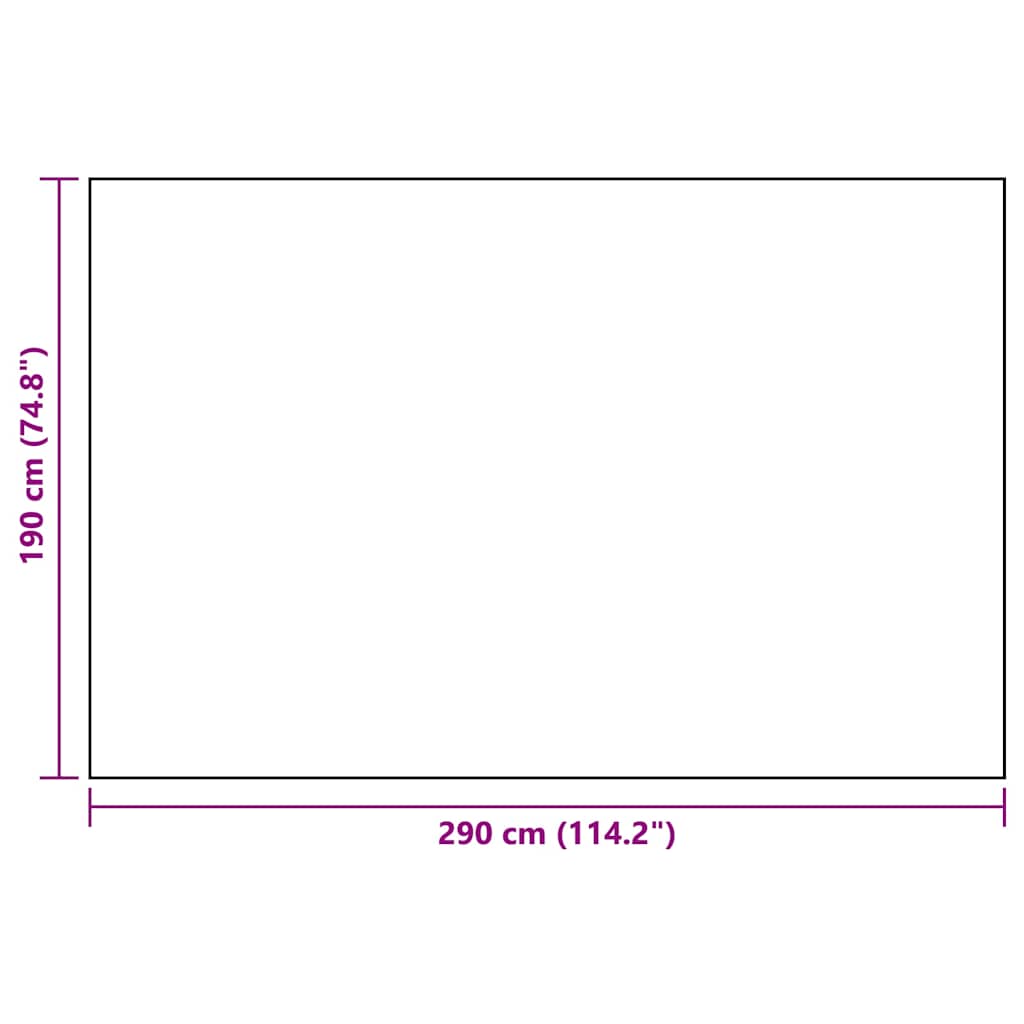 Vanjski tepih ARAKIL bijelo-crni 190 x 290 cm PP