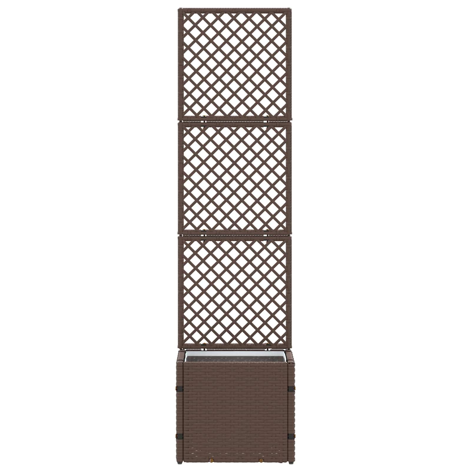 Vrtni rešetkasti saksija Smeđa 35 x 30 x 135 cm Metal