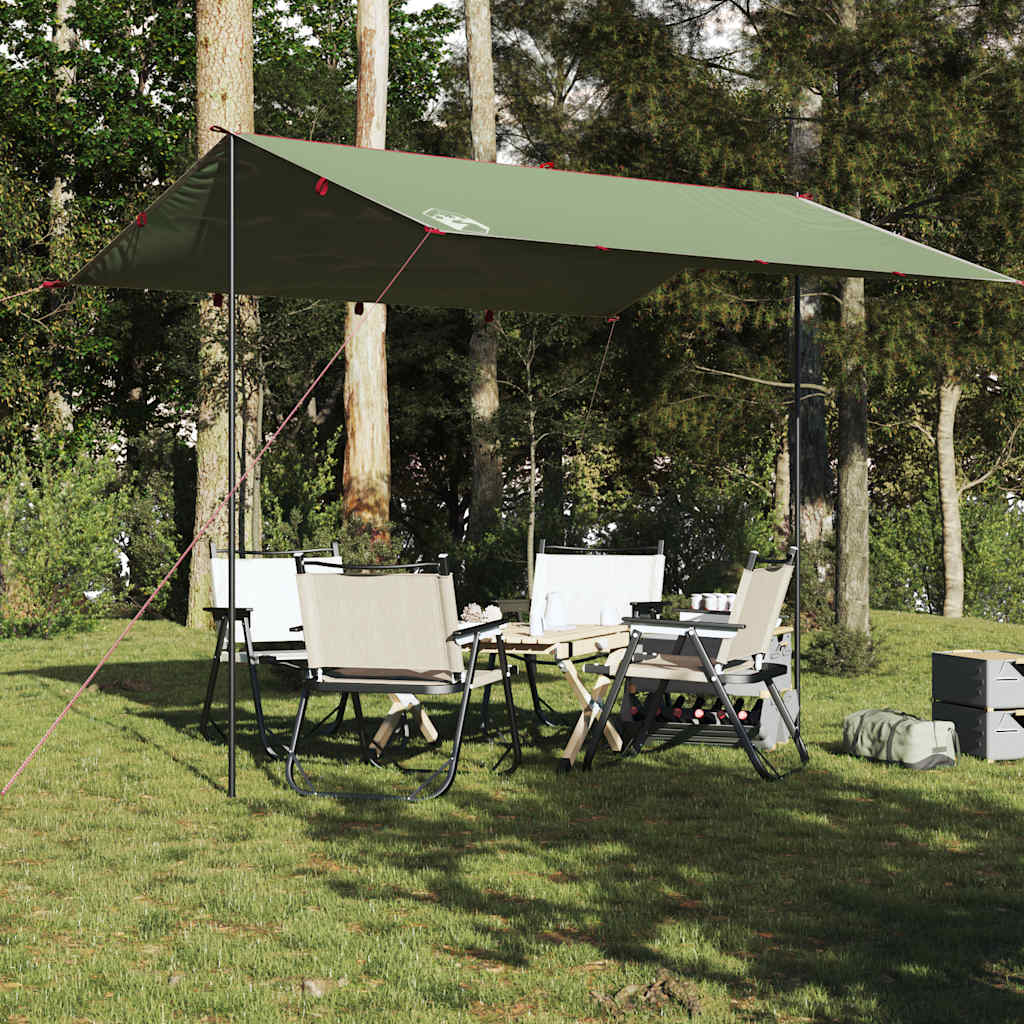 Cerada za kampiranje zelena 360 x 294 cm vodootporna